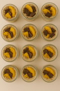 Overnight oats with dark chocolate and orange