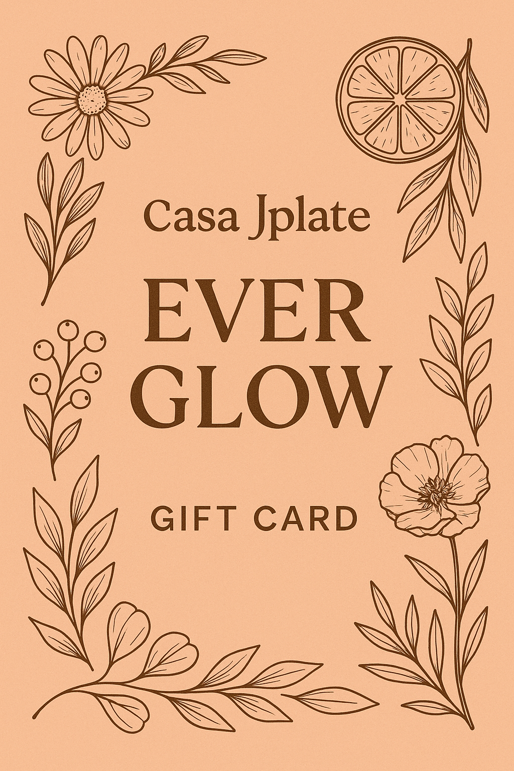 By Casa Jplate- EVER GLOW - Gift Card