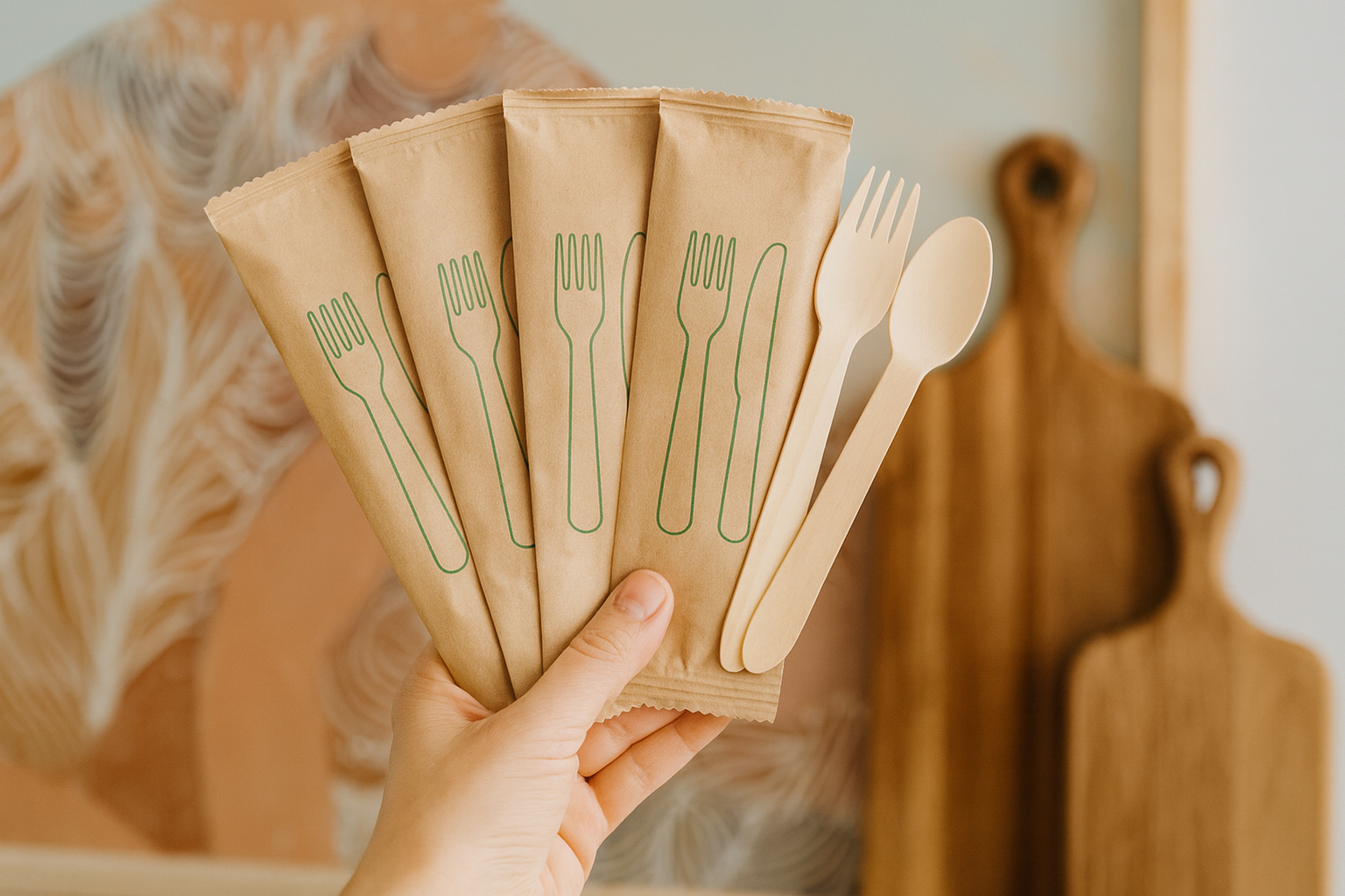 Cutlery (Knife, Fork, Spoon) & Napkin (Set of 25)