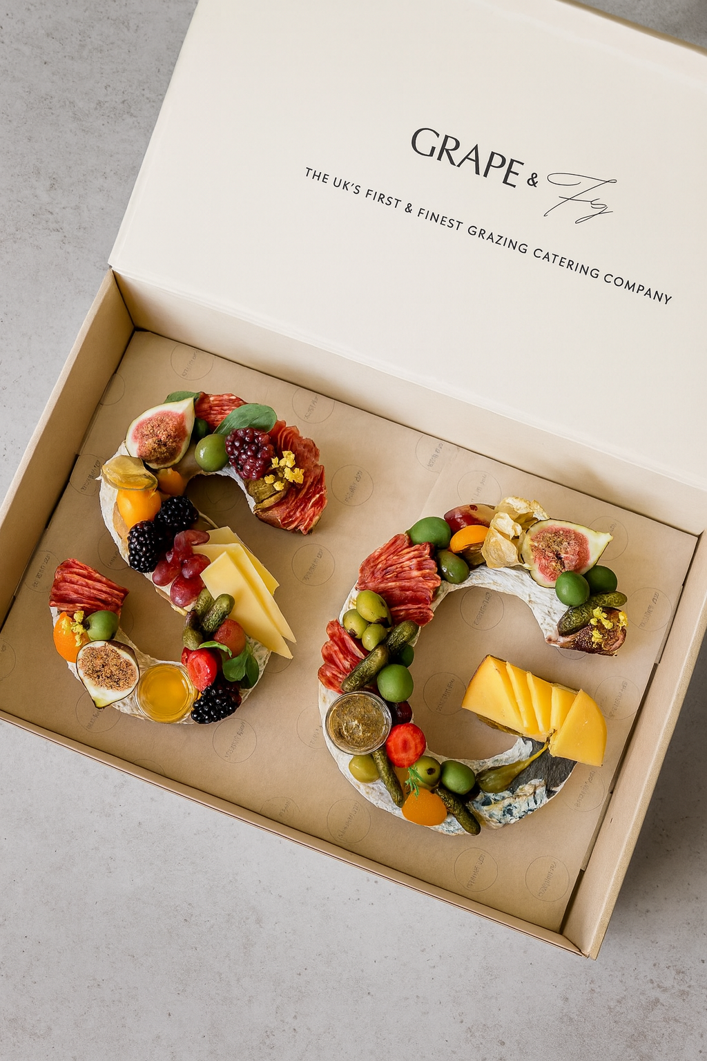 Cheese & Charcuterie Number, Letter & Symbol Grazes